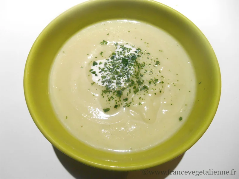 Veloute de chou fleur vegetalien vegan France vegetalienne